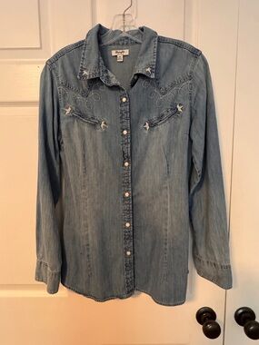 Wrangler Retro Light Blue Denim Shirt